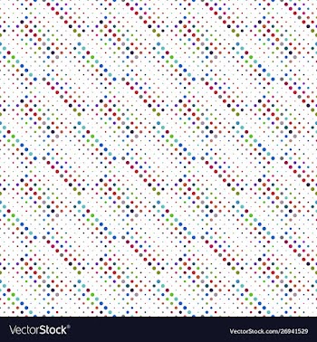 Seamless abstract multicolor dot pattern vector image