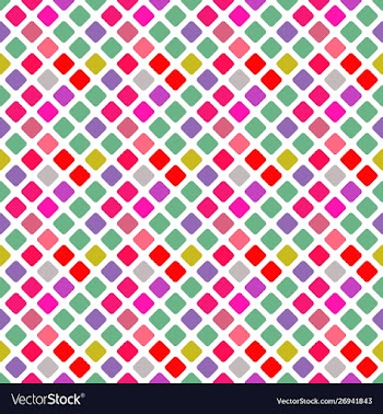 Seamless abstract multicolored diagonal square vector image