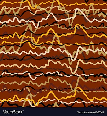 seamless abstract pattern with horizontal curved