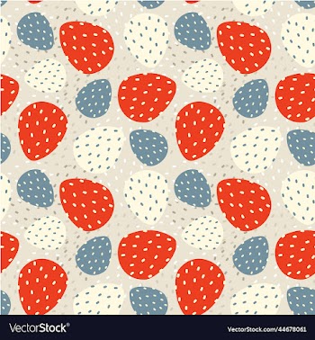 seamless abstract pattern with strawberries