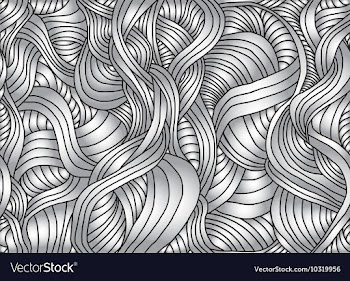 Seamless abstract pattern with waves vector image