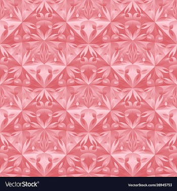 Seamless abstract polygonal floral mosaic pattern vector image