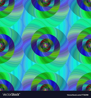 Seamless abstract psychedelic spiral background vector image