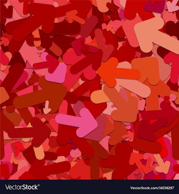 Seamless abstract random arrow background pattern vector image