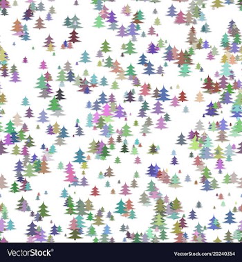 Seamless abstract random christmas background vector image