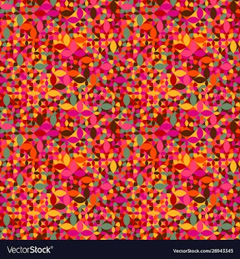 Seamless abstract random curved shape pattern vector image