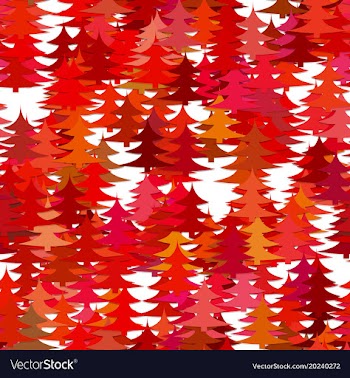 Seamless abstract random pine tree pattern vector image