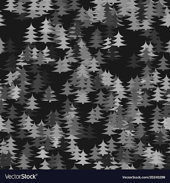 Seamless abstract random pine tree pattern vector image