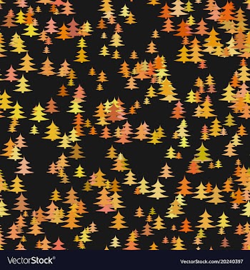 Seamless abstract random pine tree pattern vector image