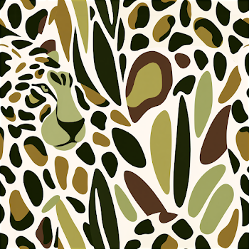 Seamless Abstract Safari Animal Print Pattern