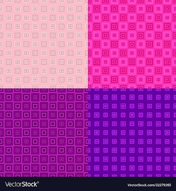 Seamless abstract square pattern background set vector image