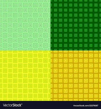 Seamless abstract square pattern background set vector image