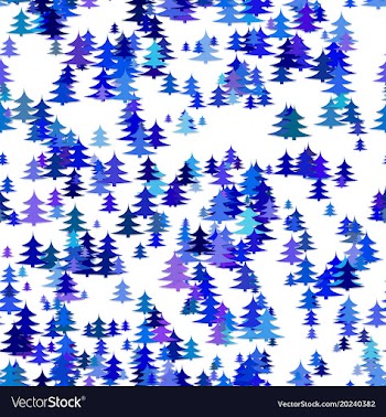 Seamless abstract stylized random pine tree vector image