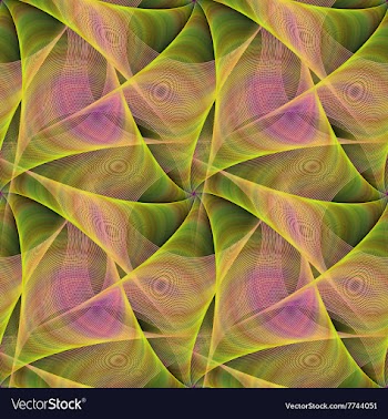 Seamless abstract veil fractal design vector image
