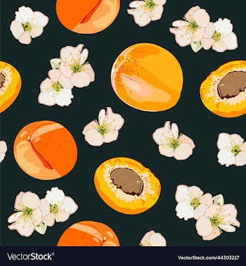 seamless apricot pattern