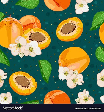 seamless apricot pattern
