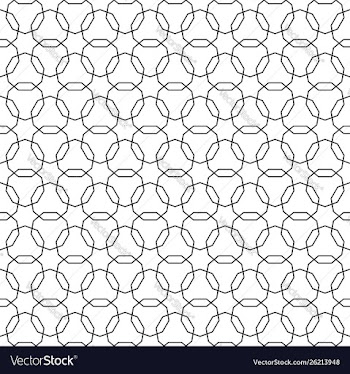 Seamless arabic geometric ornament in black and vector image