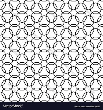 Seamless arabic geometric ornament in black and vector image