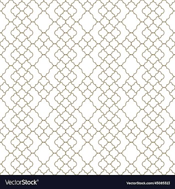 seamless arabic geometric ornament in brown color