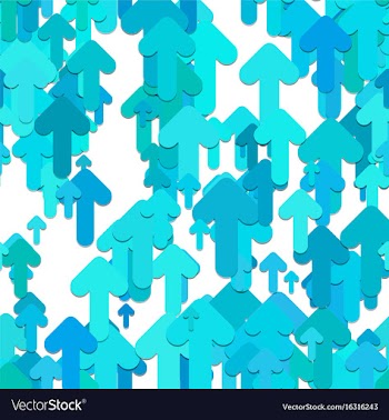 Seamless arrow background pattern - graphic vector image