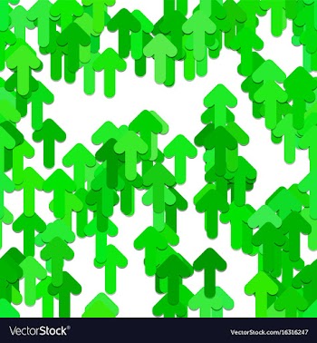 Seamless arrow background pattern - graphic vector image