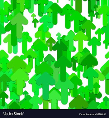 Seamless arrow background pattern - graphic vector image
