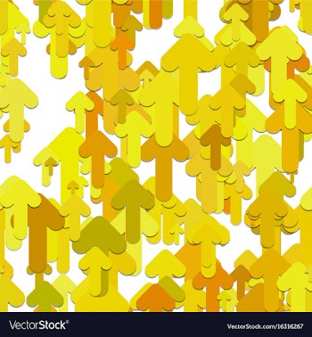 Seamless arrow background pattern - graphic vector image