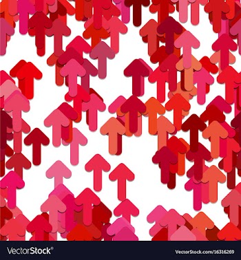 Seamless arrow background pattern - graphic vector image