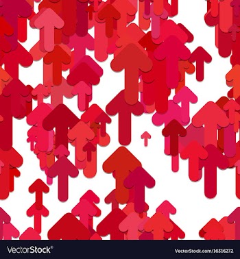 Seamless arrow background pattern - graphic vector image