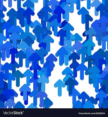 Seamless arrow background pattern vector image