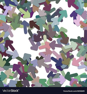Seamless arrow background pattern vector image
