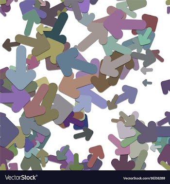 Seamless arrow background pattern vector image