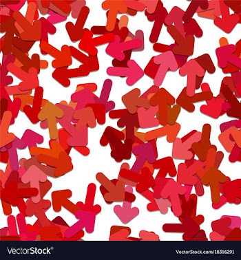 Seamless arrow background pattern vector image