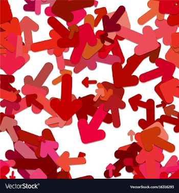 Seamless arrow background pattern vector image