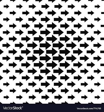Seamless arrow design pattern vector image
