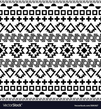  					Seamless aztec pattern vector image														