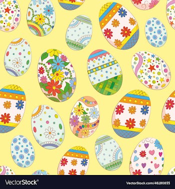 seamless background for the holiday of easter