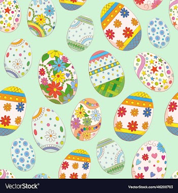 seamless background for the holiday of easter