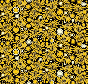 Seamless background from a floral ornament