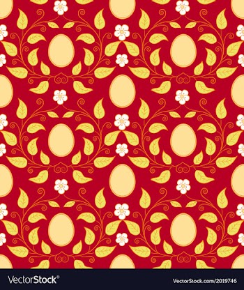  					Seamless background with Easter eggs vector image														