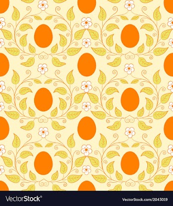  					Seamless background with Easter eggs vector image														