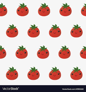 seamless background with red tomatoes