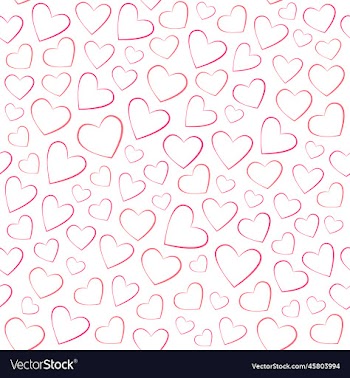 seamless background with stylized hearts