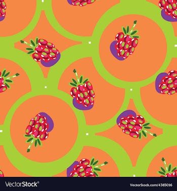 Seamless backgrounds with fruits vector image