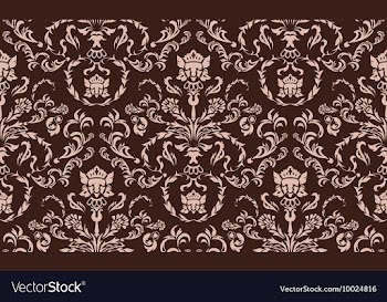 Seamless baroque pattern vector image