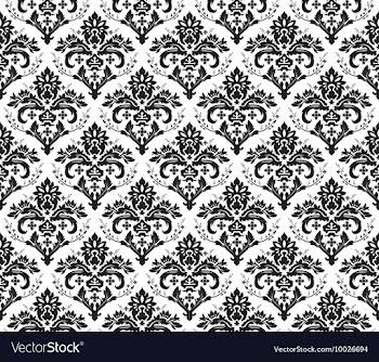 Seamless baroque pattern vector image