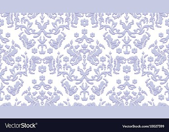 Seamless baroque pattern vector image