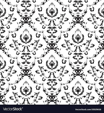 Seamless baroque pattern vector image