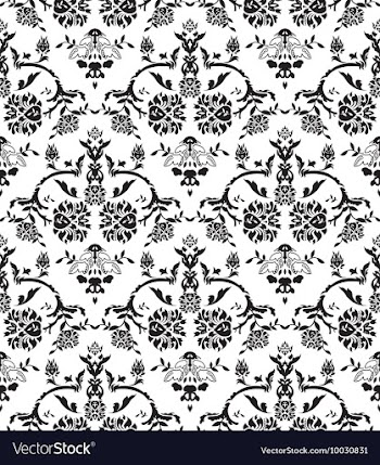 Seamless baroque pattern vector image