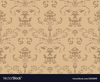 Seamless baroque pattern vector image